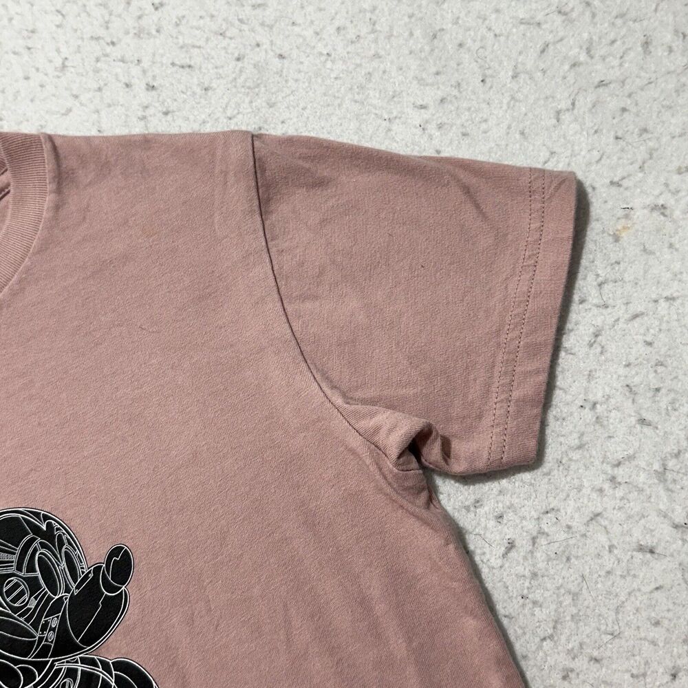 Uniqlo Disney Youth 7-8 Crewneck Short Sleeve Graphic T Shirt Pink Mickey Tee - Picture 5 of 13